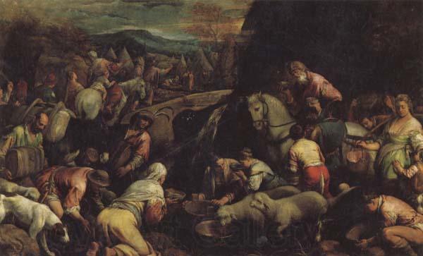 Jacopo Bassano The Israelites Drinkintg the Miraculous Water
